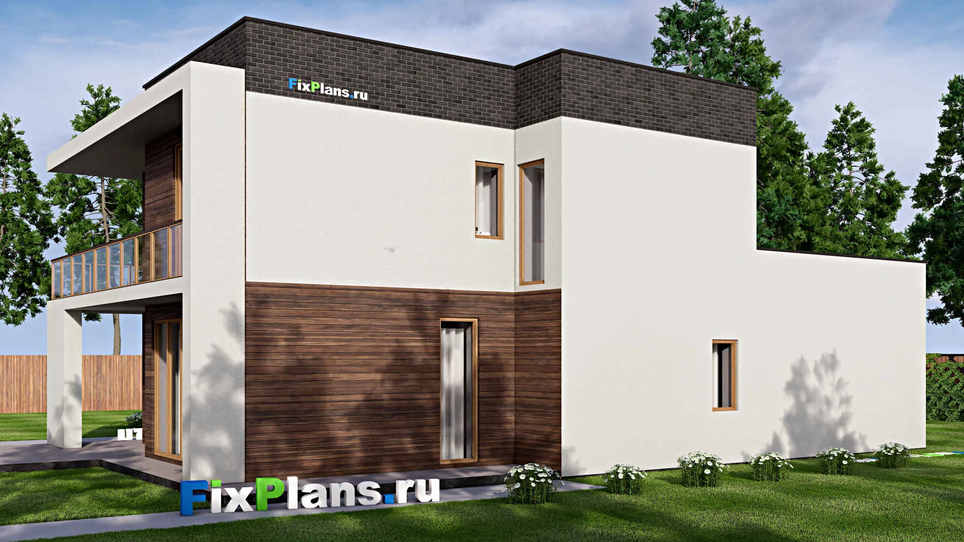 F-16280 - Проект двухэтажного дома 12 на 21, площадью 290 м² с 3 спальнями