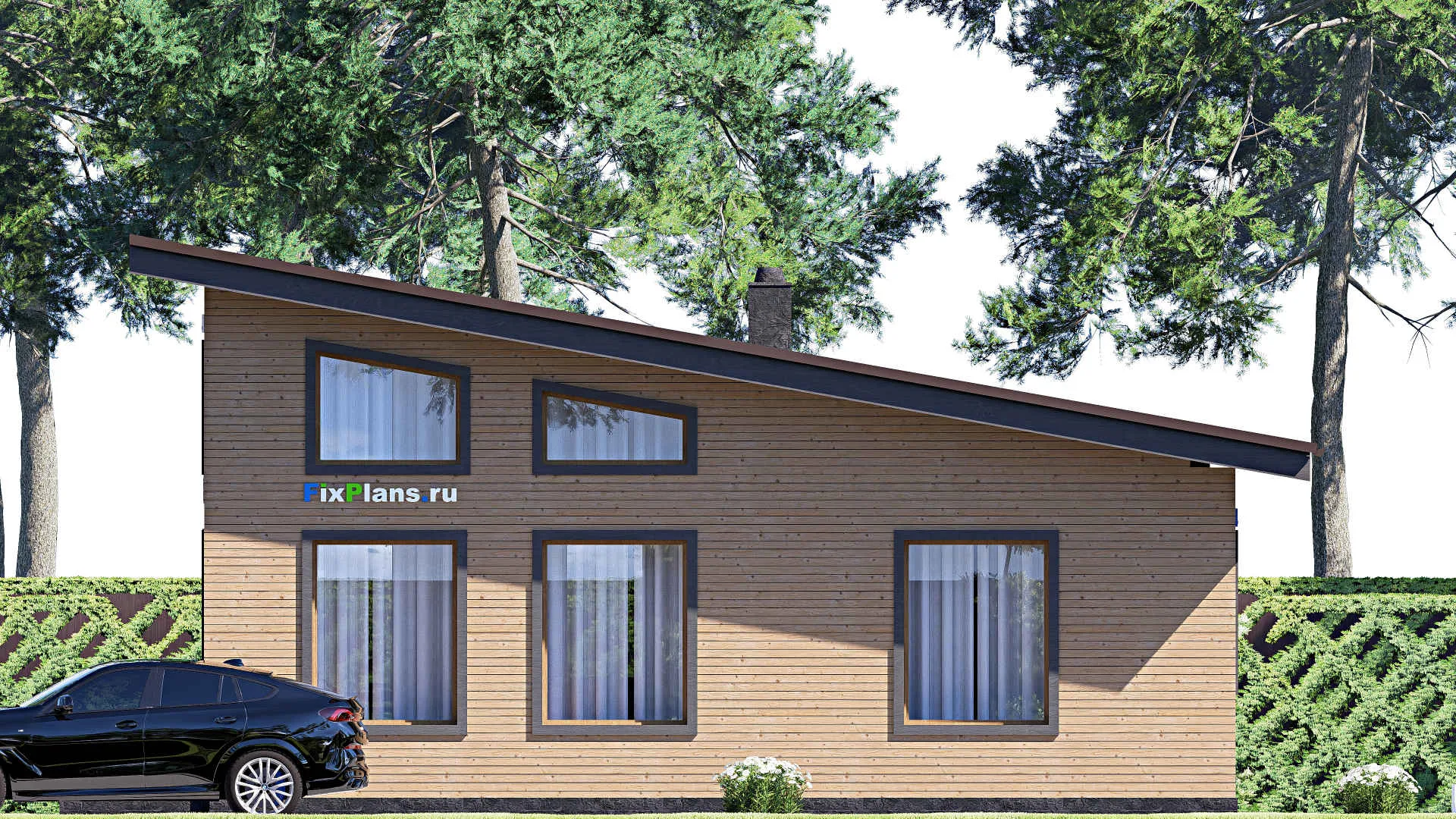 F-17531 - Проект одноэтажного дома 9 на 12, площадью 80 м² с 1 спальнями