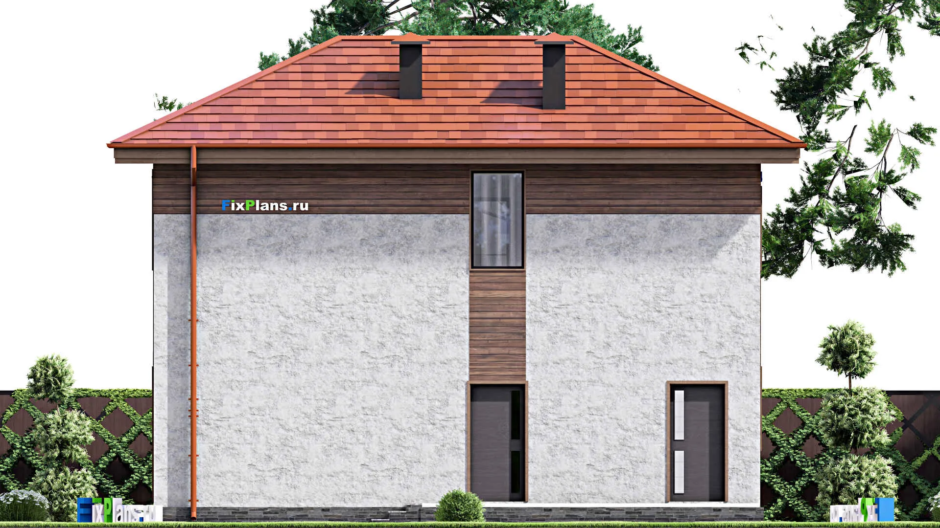 F-14084 - Проект двухэтажного дома 8 на 11, площадью 110 м² с 3 спальнями